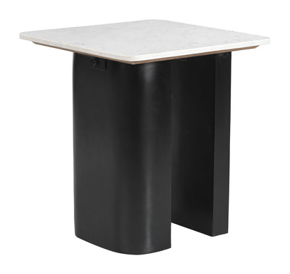 Fiora - Side Table - White / Black