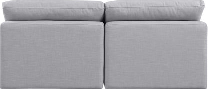 Indulge - Linen 2 Seat Modular Armless Sofa