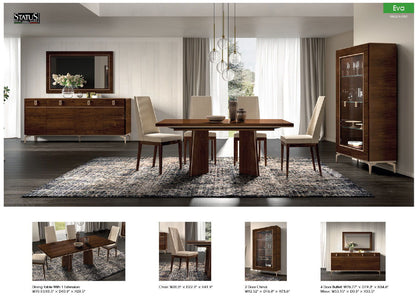 Eva - Dining Table - Dark Brown