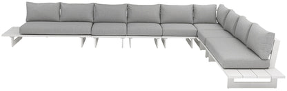 Maldives - 7 Piece Water Resistant Outdoor Patio Modular Sectional With White Base