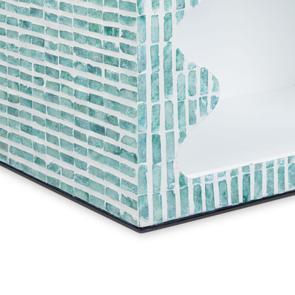 Jess - Capiz Shell Nightstand - Blue