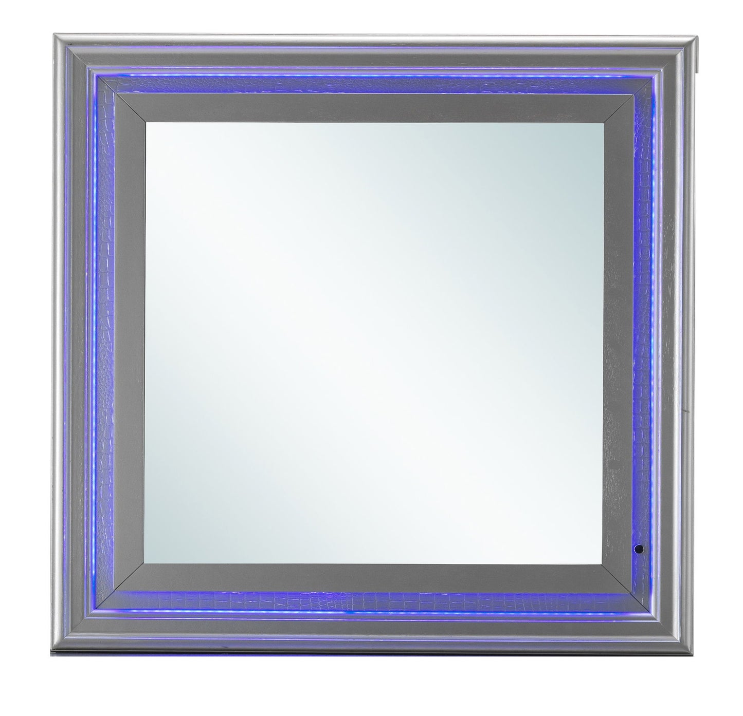 Lorana - 38" Mirror WIth LED - Silver Champagne