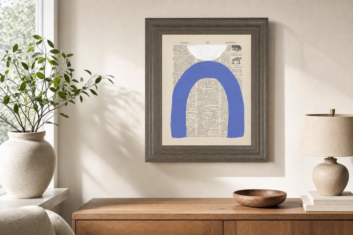 22x26 Modern Definition VIII By Renee W. Stramel - Blue