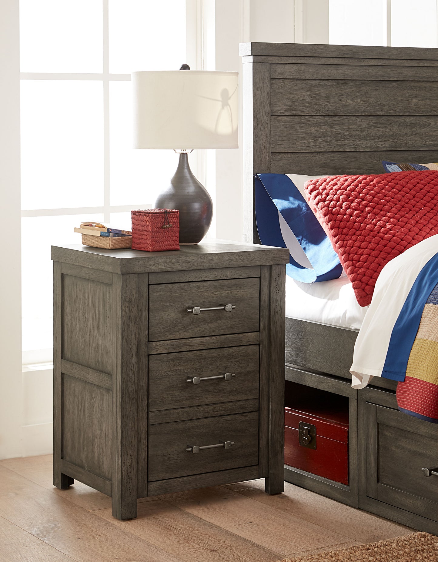 Bunkhouse - Nightstand - Dark Brown