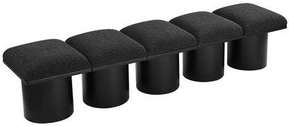 Pavilion - 5 Piece Modular Bench With Black Base