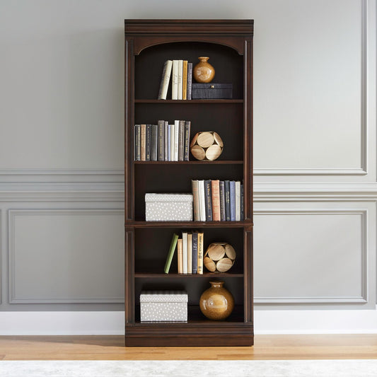 Brayton Manor - Jr Executive Open Bookcase - Cognac
