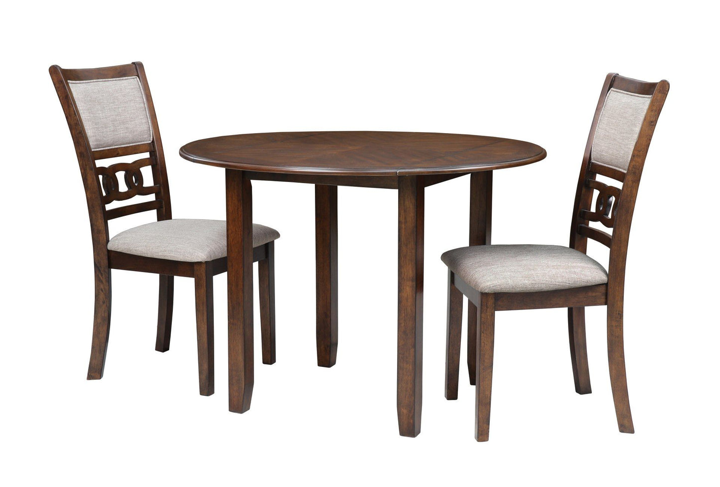 Gia - 3 Piece Dining Set (Dining Drop Leaf Table & 2 Chairs) - Cherry