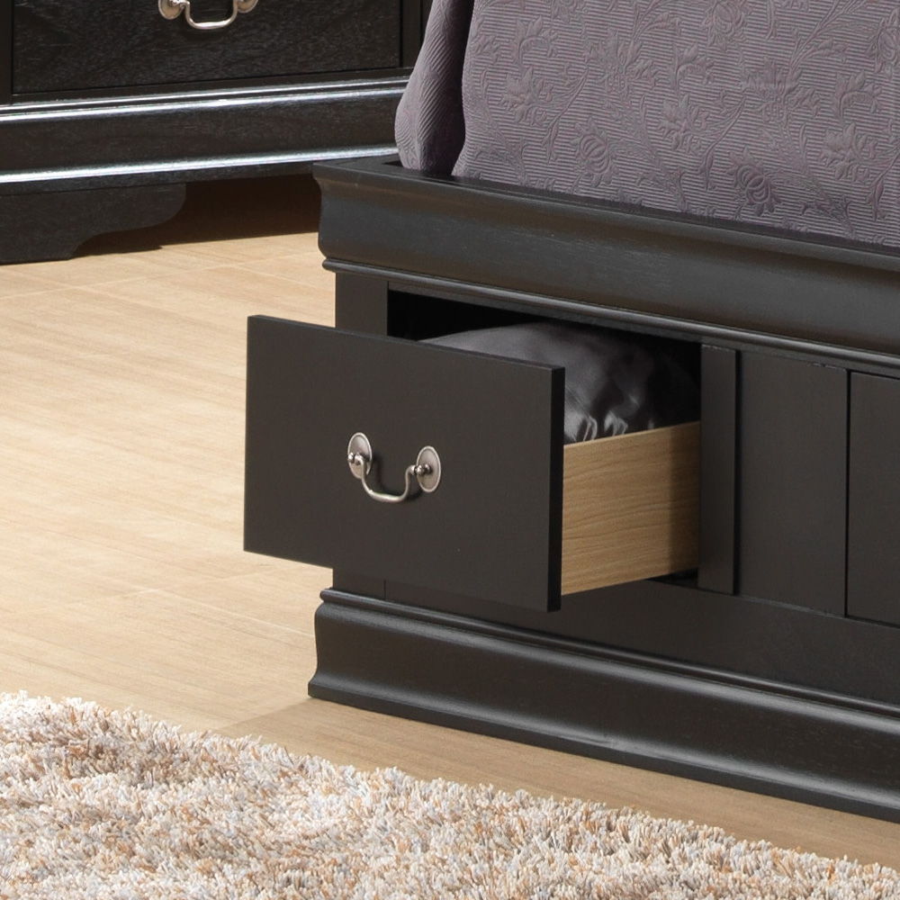 Glory Furniture - Louis Phillipe - Bookcase Storage Bed