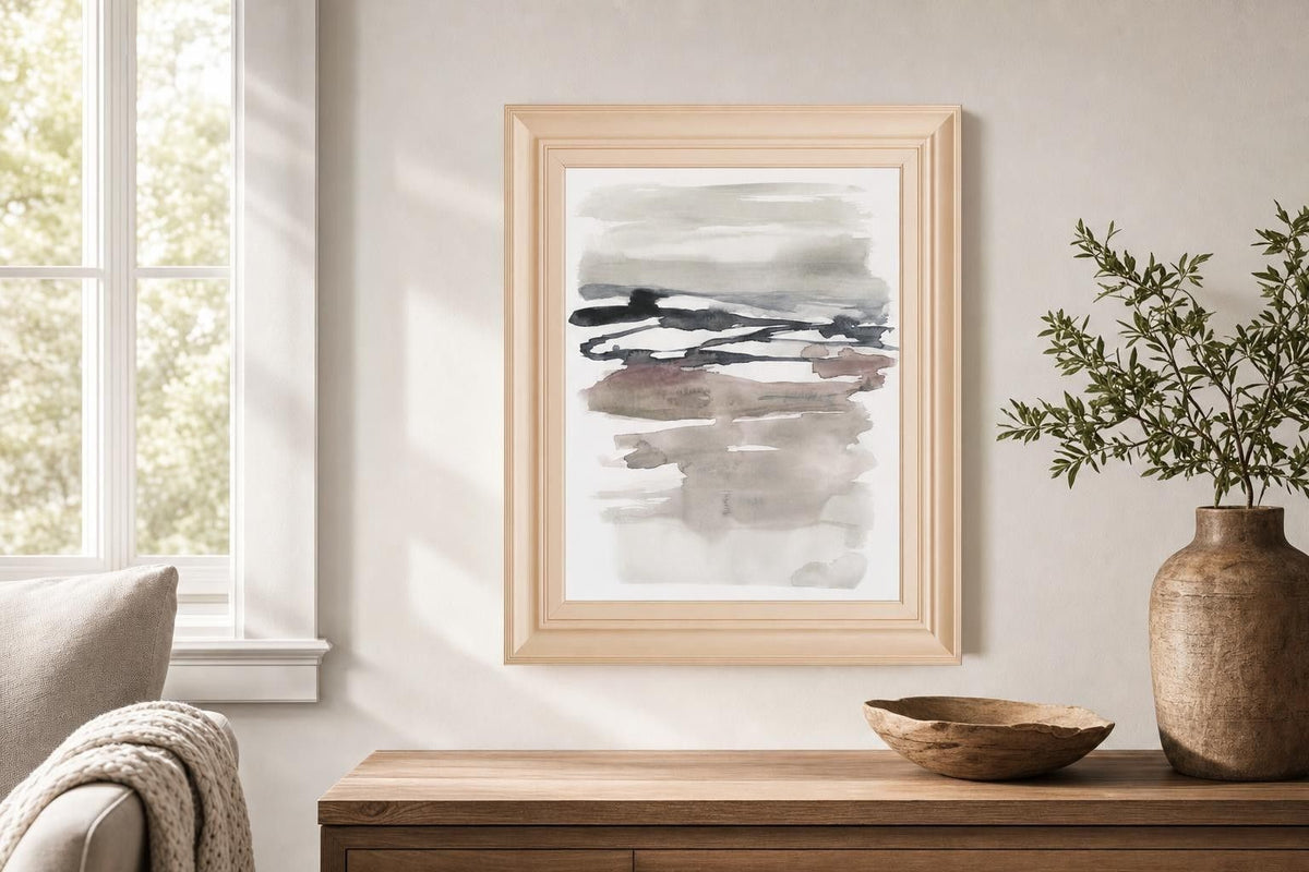 22x26 Tiered Horizon Line II By Jennifer Goldberger - Beige