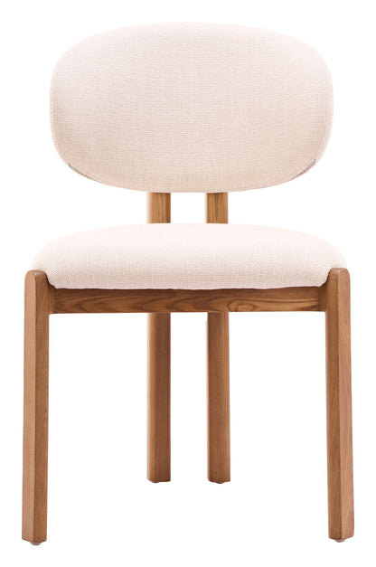 Rosetta - Dining Chair (Set of 2) - Beige / Walnut