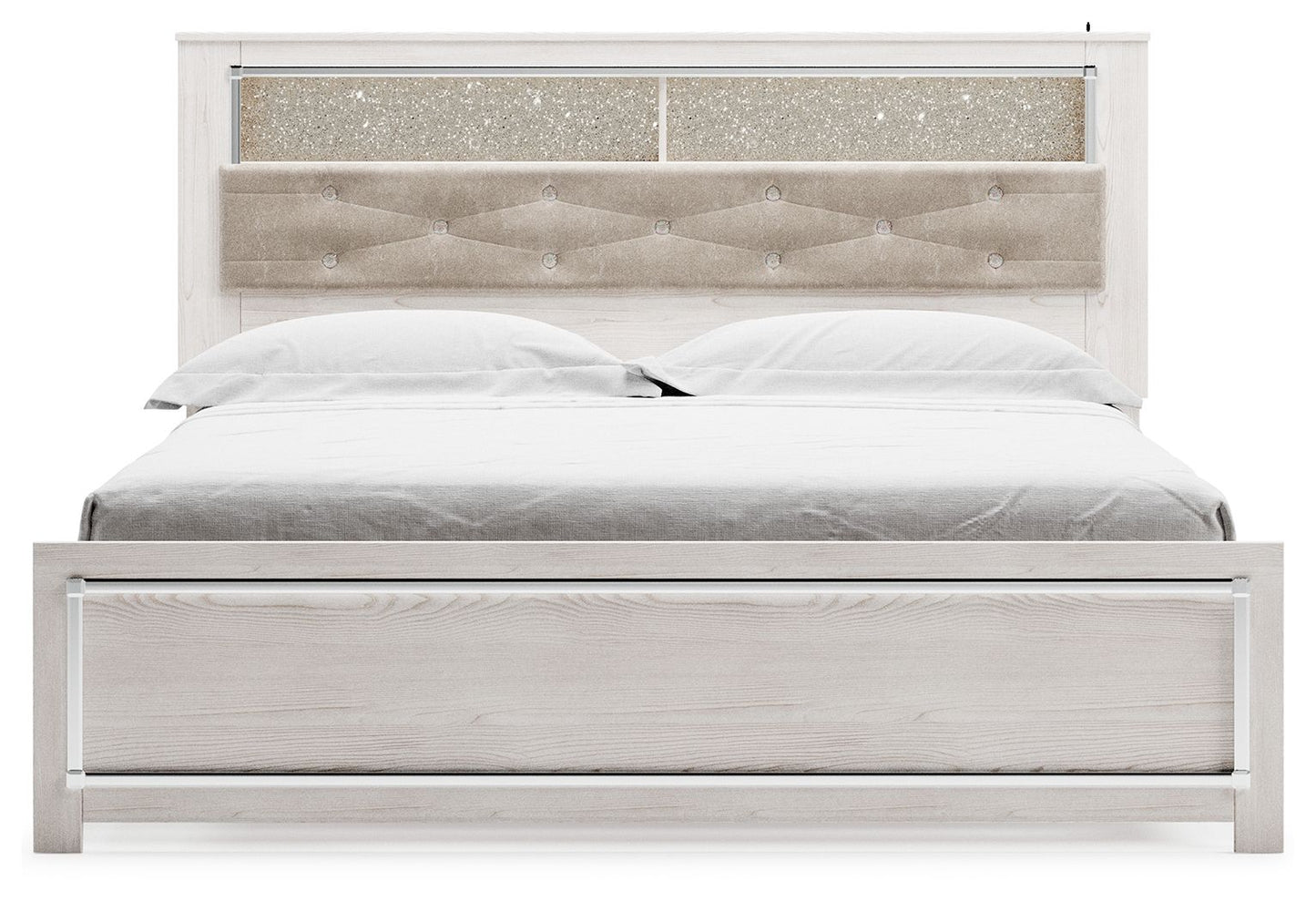 Altyra - King Bookcase Panel Bed - White
