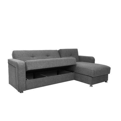 Ottomanson Harmony - Upholstered Convertible Chaise Lounge With Storage