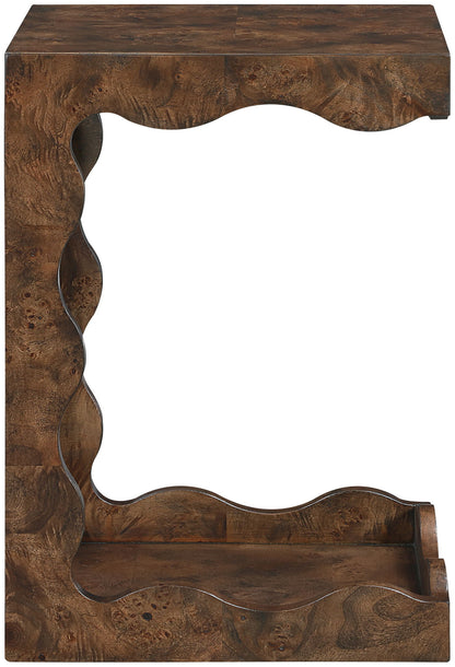 Vassa - Burl Veneer End Table