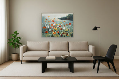 Morning Meadow - 36" x 47" Framed Wall Art