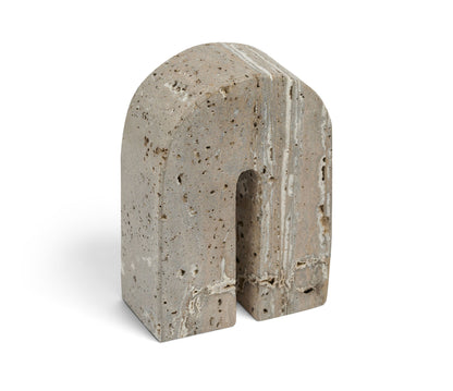 Phillipe - Genuine Travertine Bookend