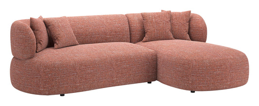 Venezia - Chaise Sectional - Brown