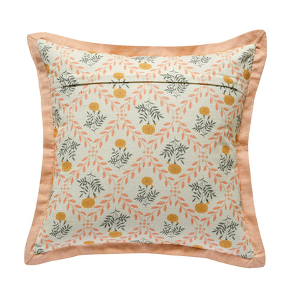 Dolce - 20" Natural Cotton Throw Pillow - Blush Pink