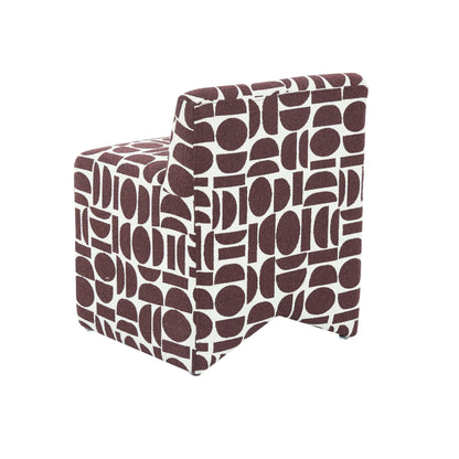 Pippa - Geometric Jacquard Weave Stool