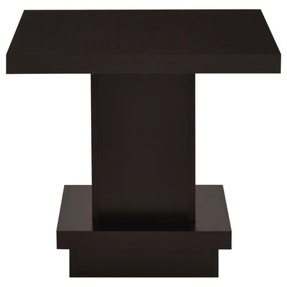 Reston - Square Engineered Wood Side End Table - Cappuccino