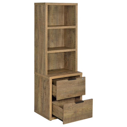 Westpark - 3-Shelf Bookcase USB And Lockable Drawer