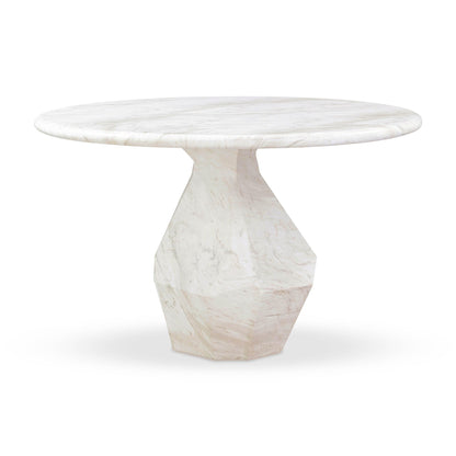 Esme - 48" Indoor / Outdoor Round Dining Table - White