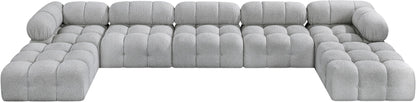 Ames - 7 Piece Fabric Modular U-Shaped Sectional