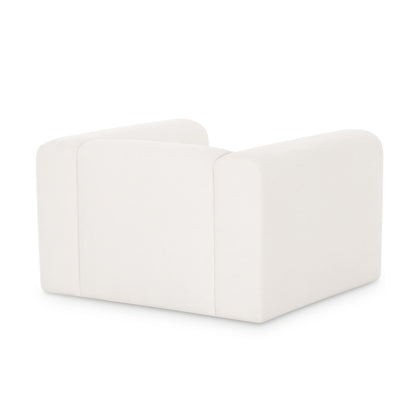 Tarra - Chenille Armchair - Cream