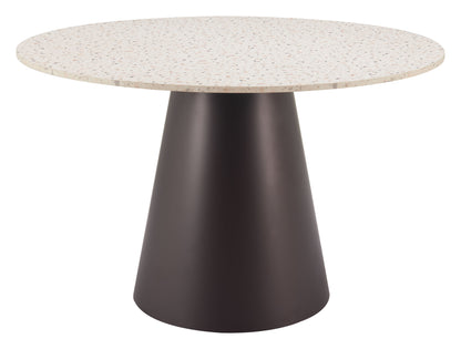 Jorf - Dining Table - Beige & Bronze