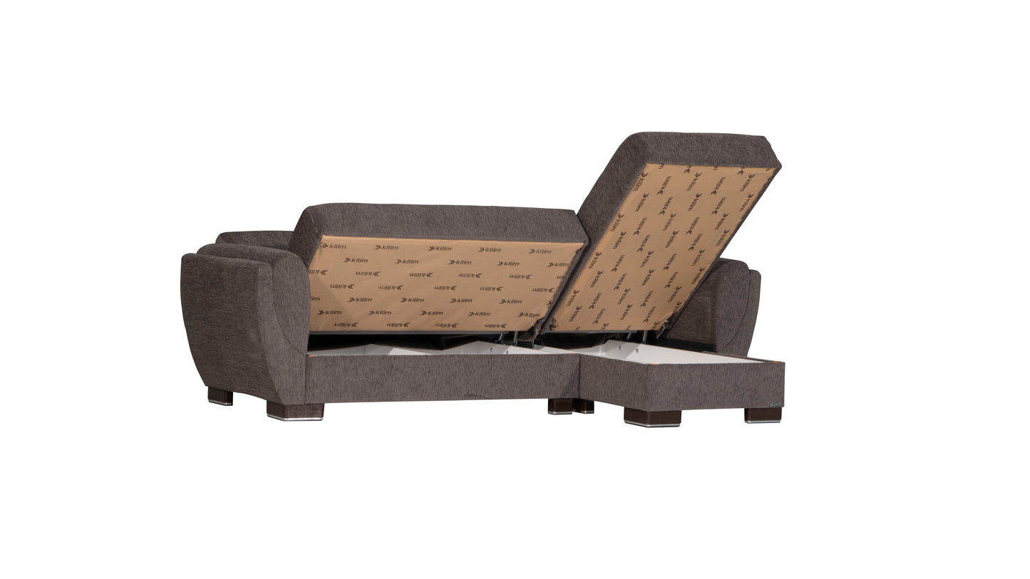 Ottomanson Armada Air - Upholstered Convertible Chaise Lounge With Storage