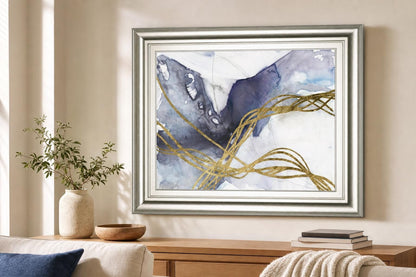 22x26 Agate Wave IV By Jennifer Goldberger - Dark Gray