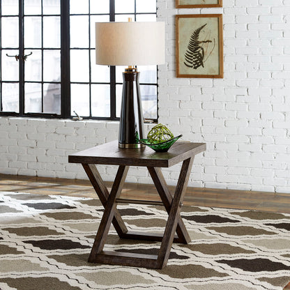 Crossroads - End Table - Dark Brown