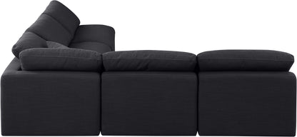 Indulge - Linen 5 Piece Modular Corner Armless Sectional