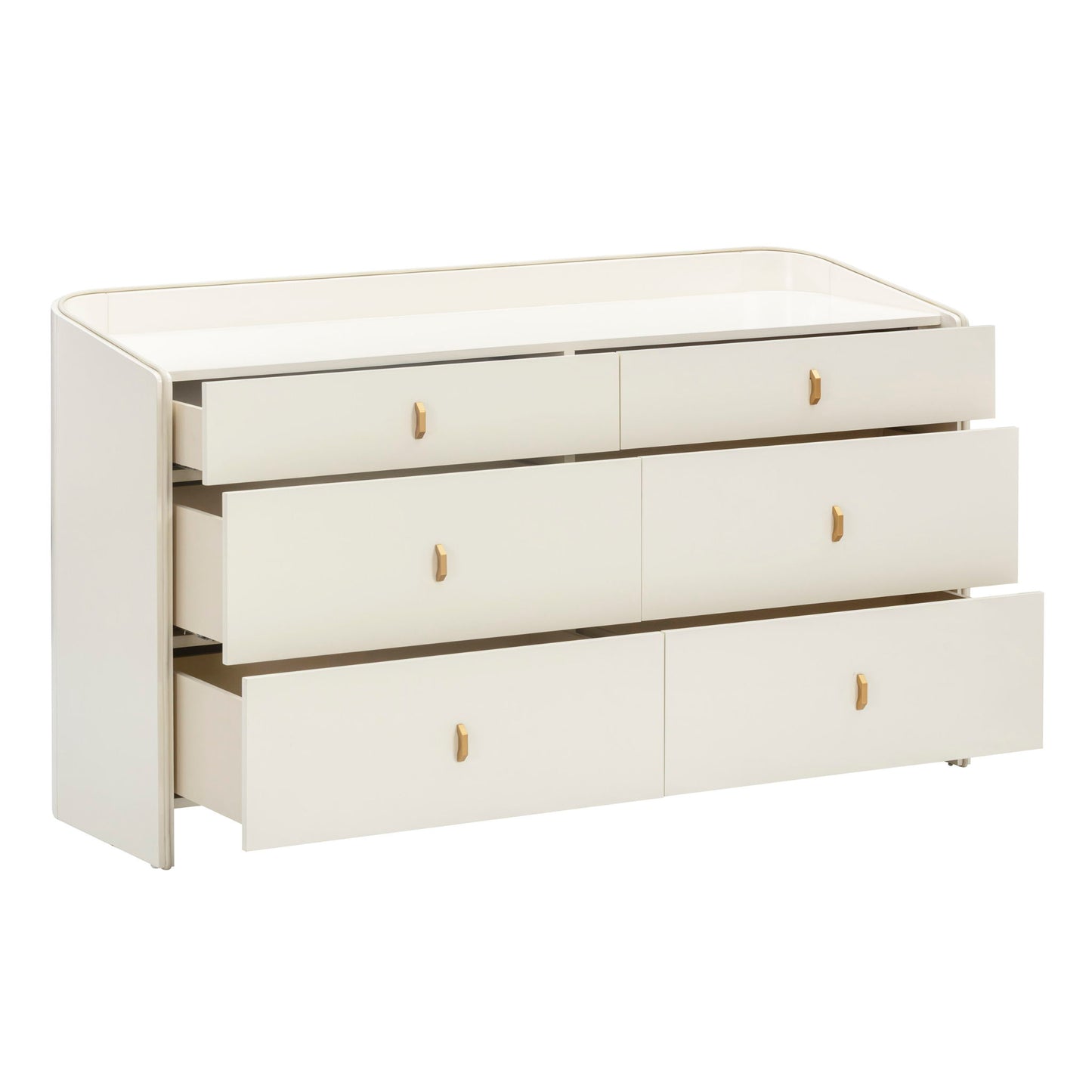 Collins - 6-Drawer Dresser - Cream