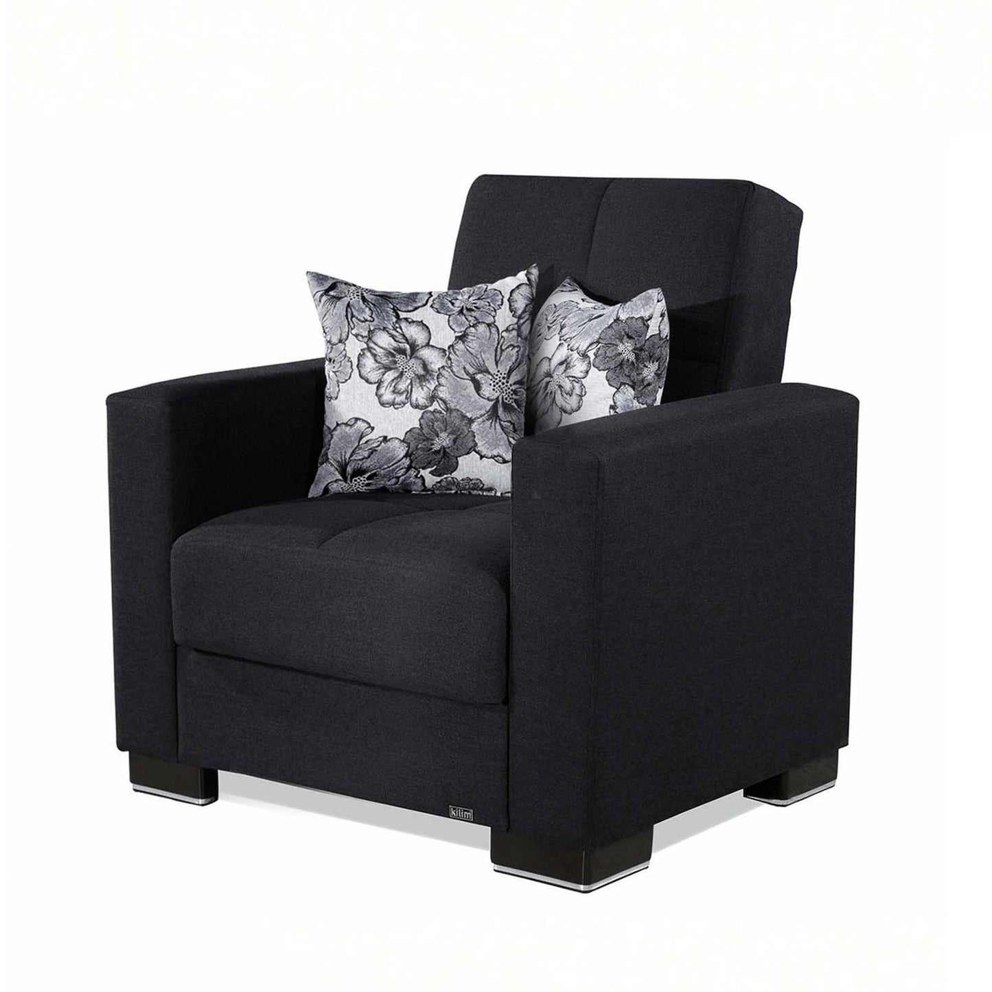 Ottomanson Armada - Upholstered Convertible Armchair With Storage - Polyester