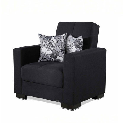 Ottomanson Armada - Upholstered Convertible Armchair With Storage - Polyester