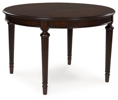 Lavinton - 8 Pc. - Dining Room Extension Table, 6 Side Chairs, Server - Brown