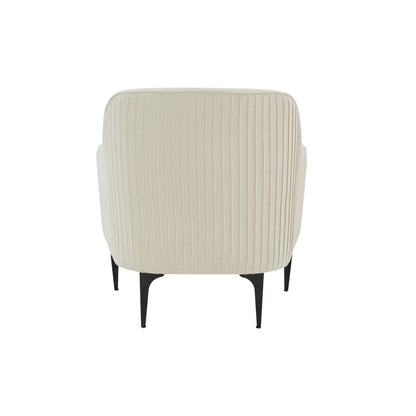 Serena - Velvet Accent Chair With Black Legs