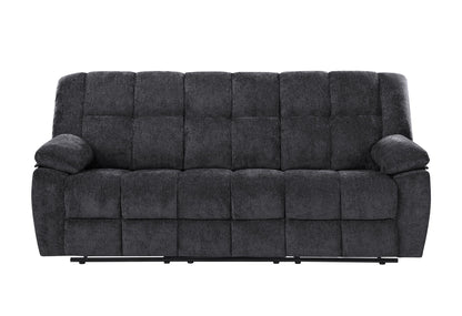 U6000 - 3 Piece Living Room Set (Reclining Sofa / Console Reclining Loveseat / Recliner) - Black