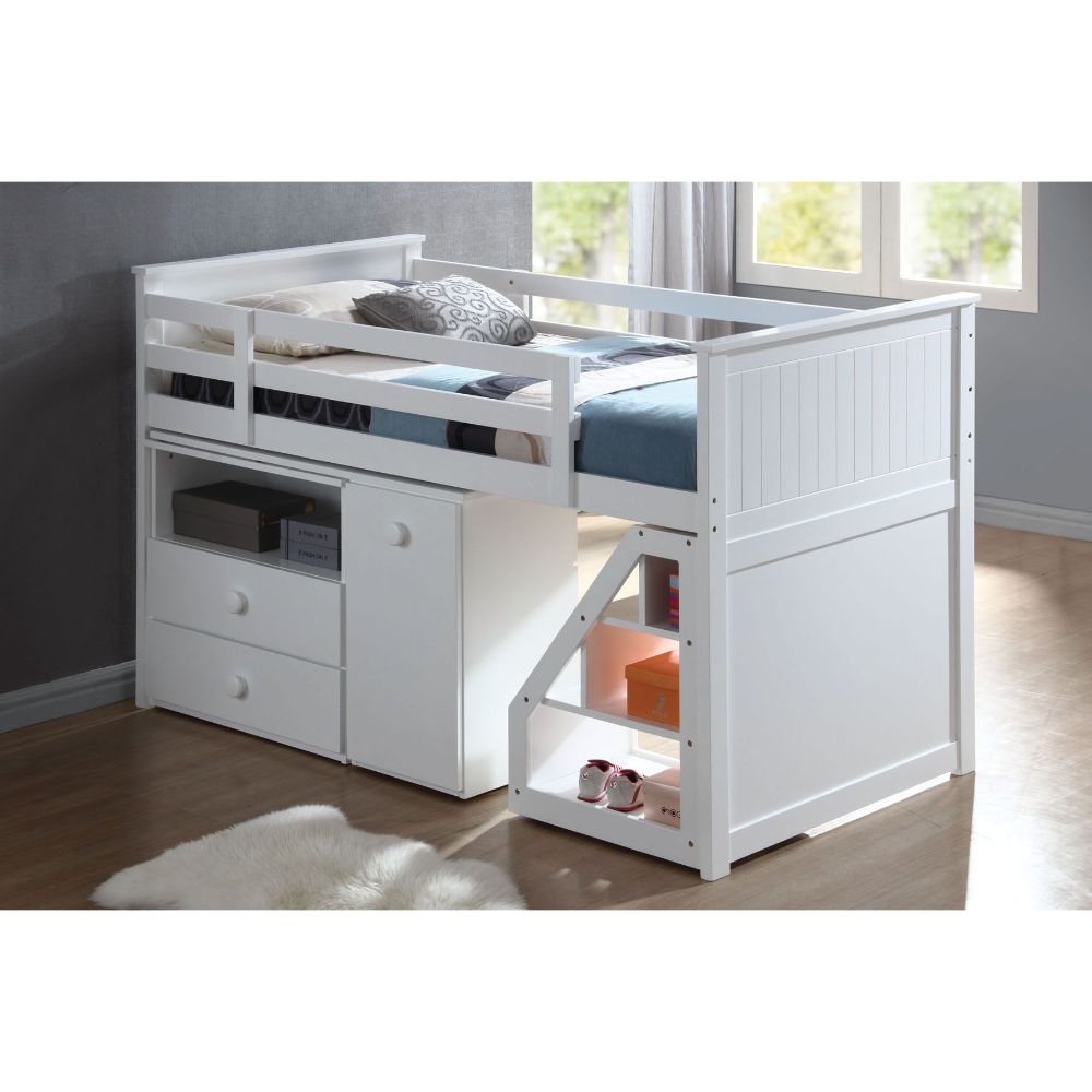 Wyatt - Twin Loft Bed Set - White