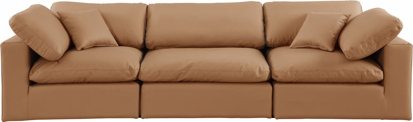 Comfy - Faux Leather Modular Sofa 3 Seats