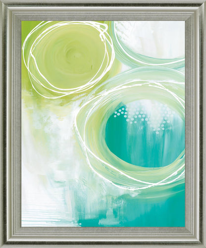 Verdant Orbit - 28" x 34" Framed Wall Art