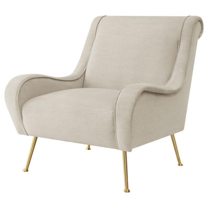 Ricci - Upholstered Saddle Arm Accent Chair