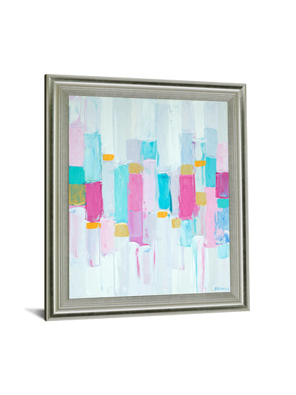 Pastel Block Chorus - 28" x 34" Framed Wall Art