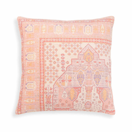 Persia - 20" Square Accent Pillow Cover - Pink