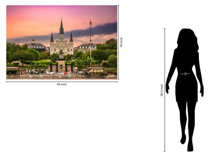 Tempered Glass With Foil - Jackson Square - Pink