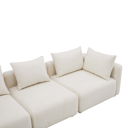 Hangover - Boucle Fabric Sofa - Cream