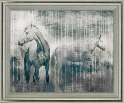 Misty Equines - 28" x 34" Framed Wall Art