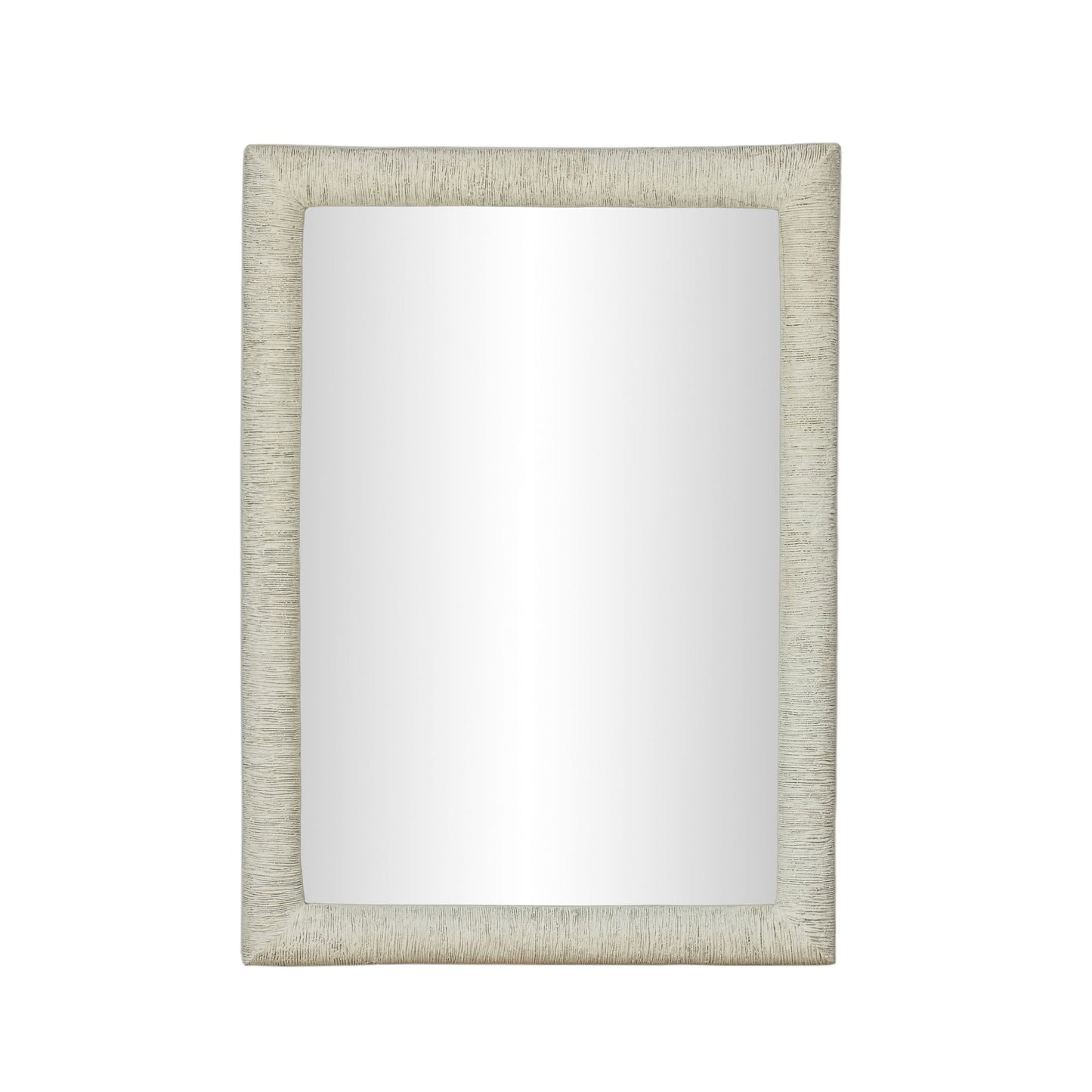 Orpheus - 34" x 47" Ribbed Rectangular Wall Mirror - Faux Stone