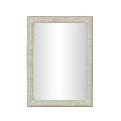 Orpheus - 34" x 47" Ribbed Rectangular Wall Mirror - Faux Stone
