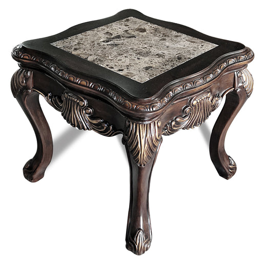 Alexa - End Table - Dark Brown